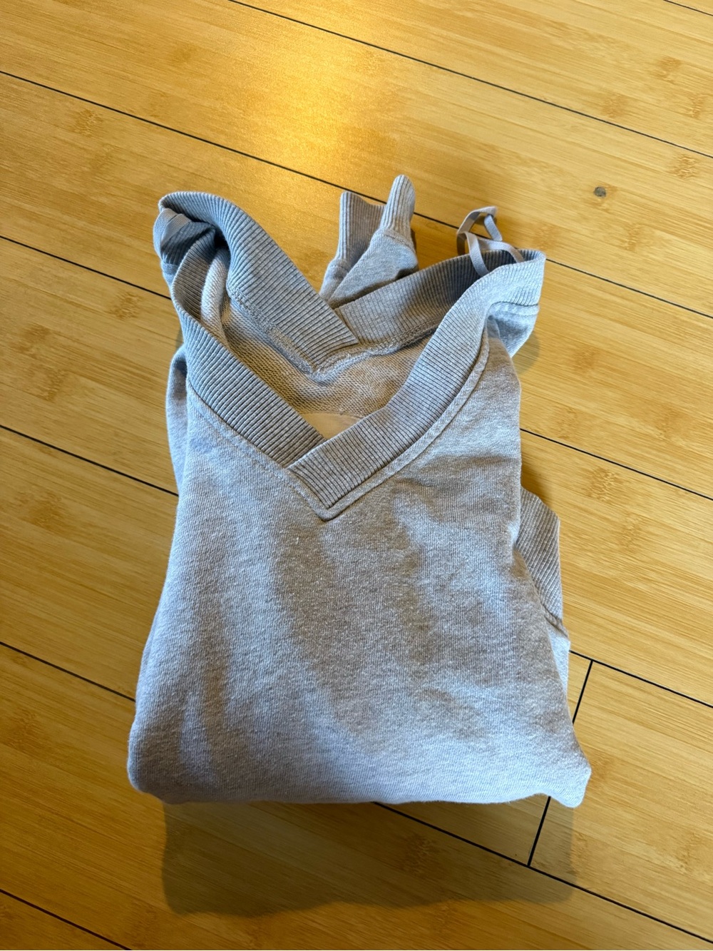 aerie Light Gray V-Neck Sweater